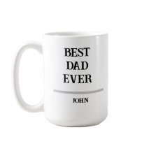 Personlig Kaffe Mugg med Namn - Bästa Pappa Någon