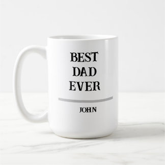 Personlig Kaffe Mugg med Namn - Bästa Pappa Någon