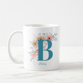 Personlig Kaffe Mugg med Namn och Alfabet B