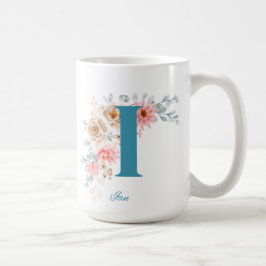 Personlig Kaffe Mugg med Namn och Alfabet I