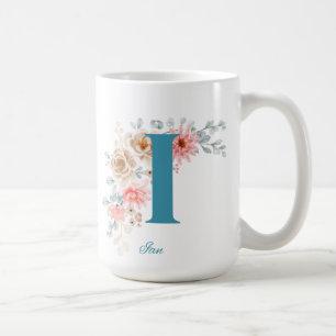 Personlig Kaffe Mugg med Namn och Alfabet I