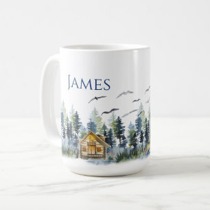 Personlig Kaffe Mugg Nordiska bergstema