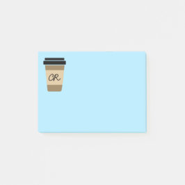 Personlig-kaffe på resan post-it block