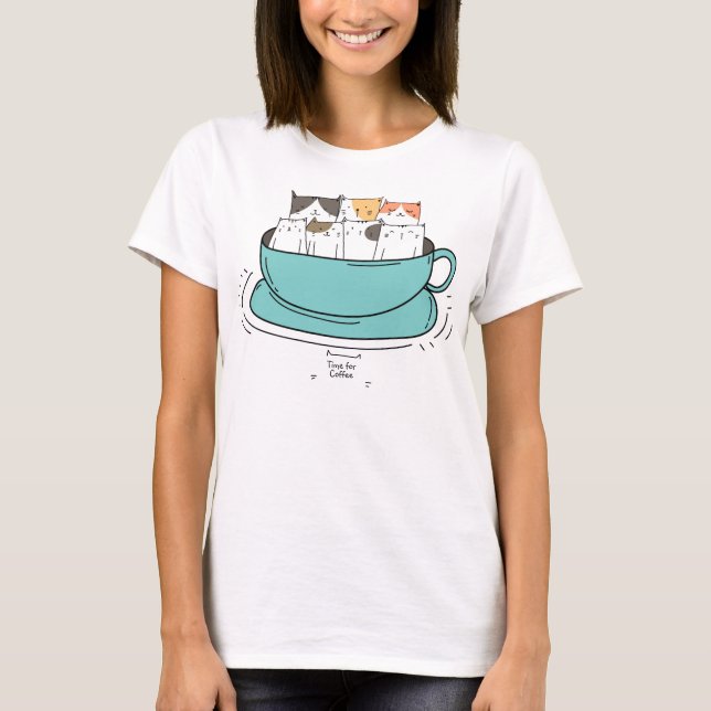 Personlig Kaffe T Shirt (Framsida)