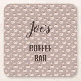Personlig kaffebarstation Dryckesunderlägg Underlägg Papper Kvadrat