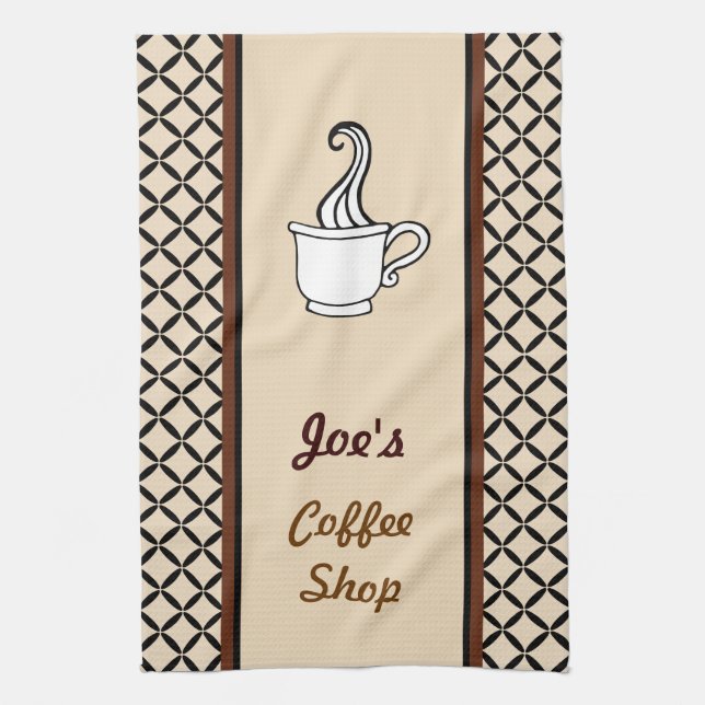 Personlig kaffeduk kökshandduk (Vertikal)