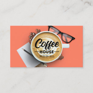 Personlig kaffehus visitkort