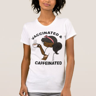 Personlig Kaffeinerat och vaccinerat T-skirt T Shirt