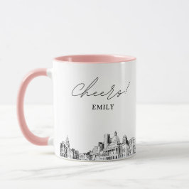 Personlig kaffekopp för bröllop i Boston