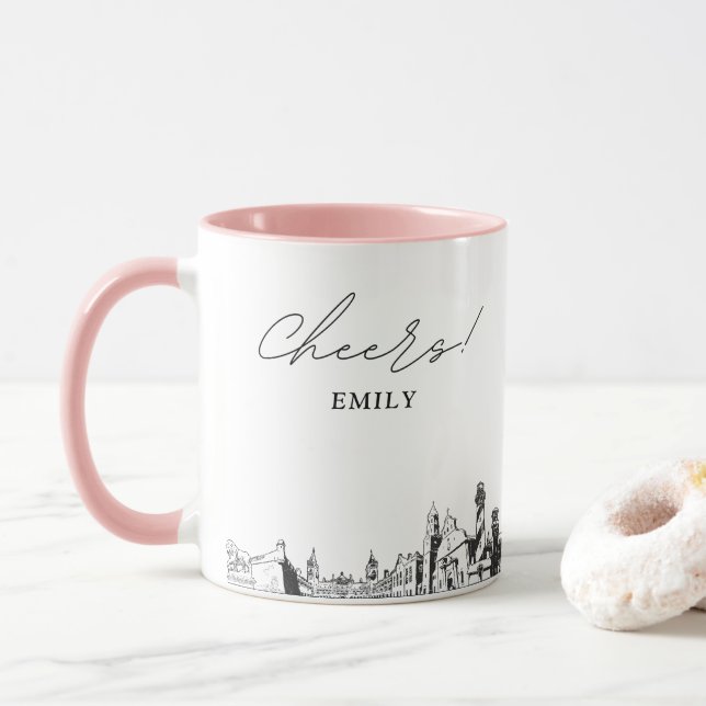 Personlig kaffekopp för bröllop i St. Augustine (Med munk)