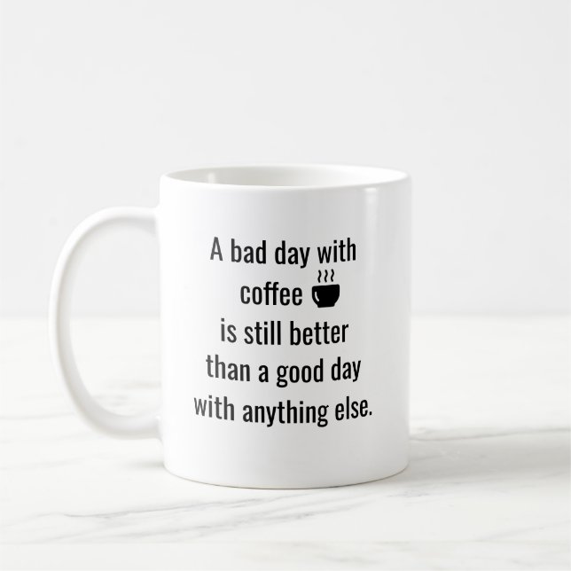 Personlig kaffekopp för kaffefanatiker med anpassa (Vänster)
