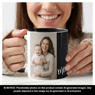 Personlig kaffekopp för mamma med foto och etabler