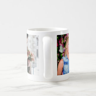 Personlig kaffekopp med 3-foto collage
