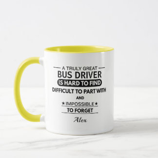 Personlig kaffekopp till skolbussförare