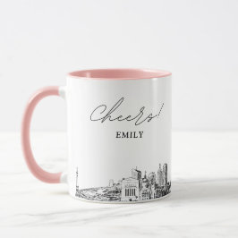 Personlig kaffemugg för bröllop i Indianapolis