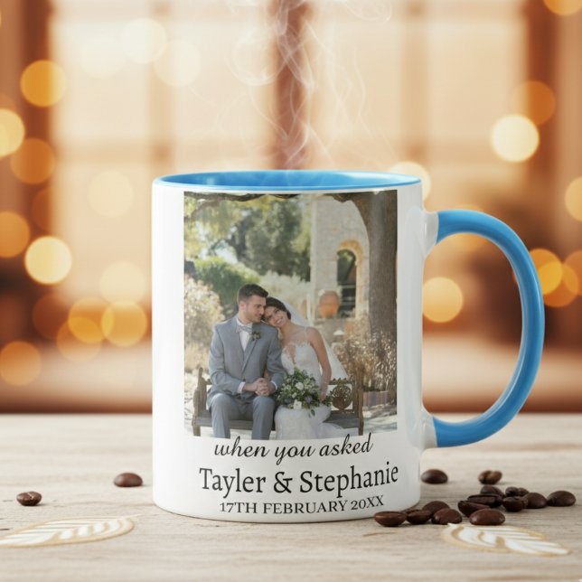 Personlig kaffemugg för bröllop och förlovning med (Skapare uppladdad)