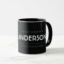 Personlig kaffemugg för professor i naturvetenskap