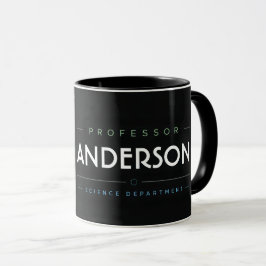 Personlig kaffemugg för professor i naturvetenskap