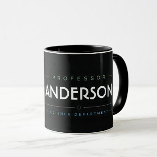Personlig kaffemugg för professor i naturvetenskap