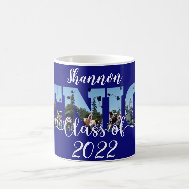 Personlig kaffemugg med bild på seniorklass (Center)