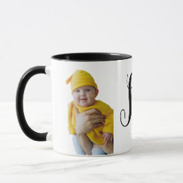 Personlig kaffemugg med foto och namn