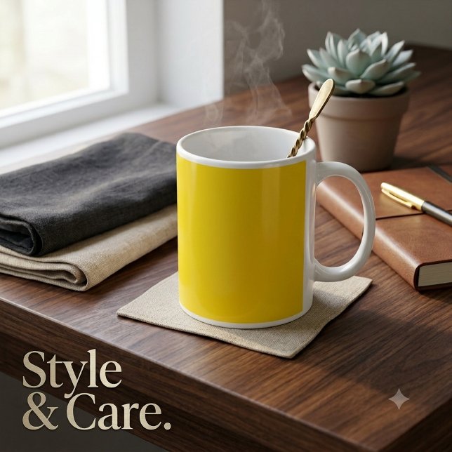 Personlig kaffemugg med guldfärg elegant gåva (Personalized Gold Accent Coffee Mug Elegant Gift)