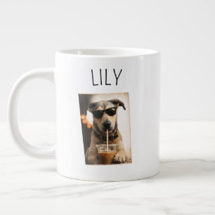 Personlig kaffemugg med husdjursfoto jumbo mugg