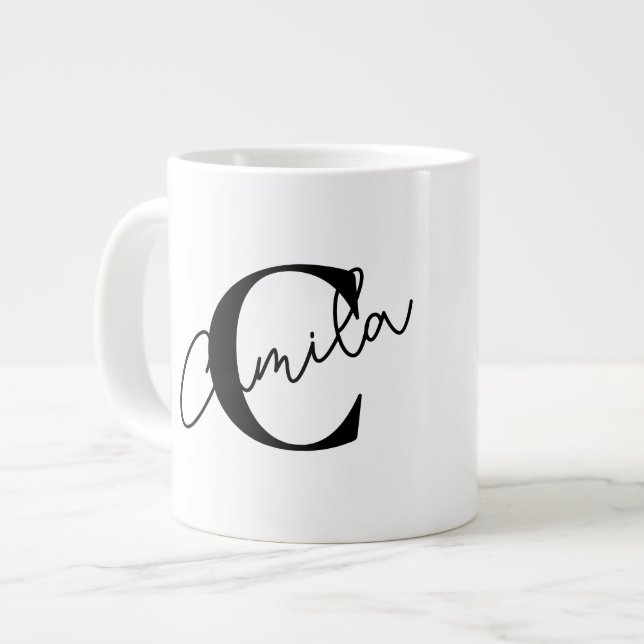 Personlig kaffemugg med namn jumbo mugg (Framsida vänster)