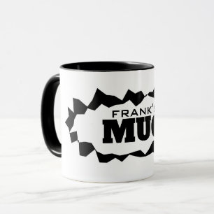 Personlig kaffemugg med rolig trasig hål