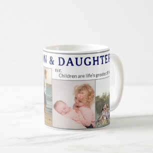 Personlig kaffemugg present till son och dotter