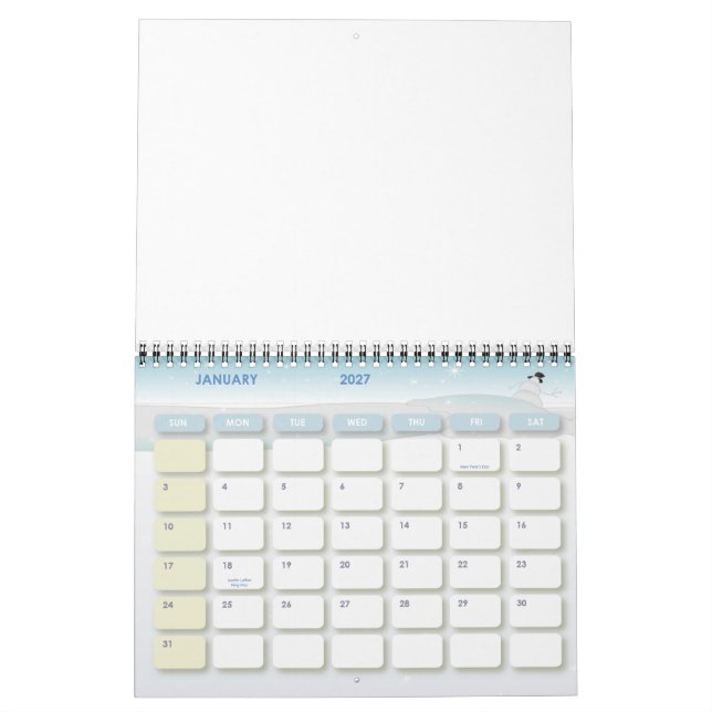 Personlig kalendrar kalender (Jan 2027)