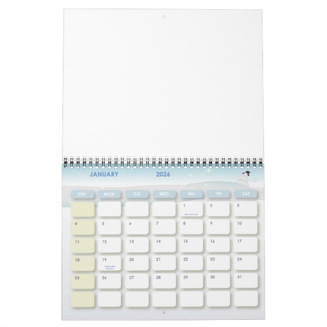 Personlig kalendrar kalender (Jan 2026)