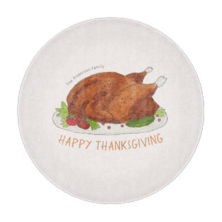 Personlig kalkonfamilj för Thanksgiving