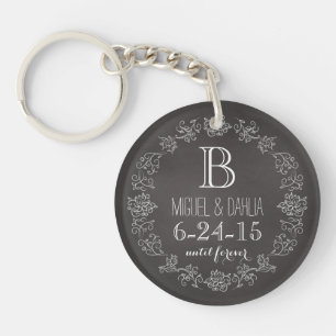 Personlig-kalkylbrädens monogram Bröllop-datum