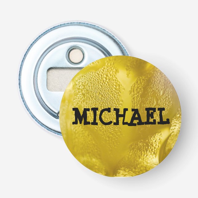 Personlig Kall Beer Bubbles Flaska-öppnare Flasköppnare (Framsidan)