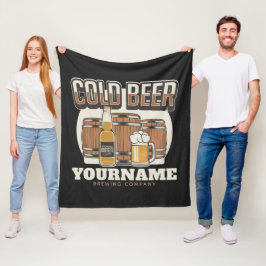 Personlig Kall Beer Oak Barrel Brewery Brewery Bre Fleecefilt