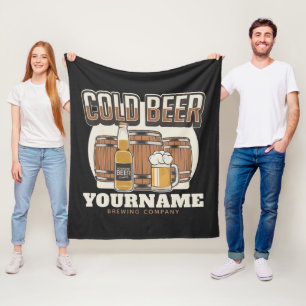 Personlig Kall Beer Oak Barrel Brewery Brewery Bre Fleecefilt