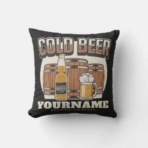 Personlig Kall Beer Oak Barrel Brewery Brewery Bre Kudde