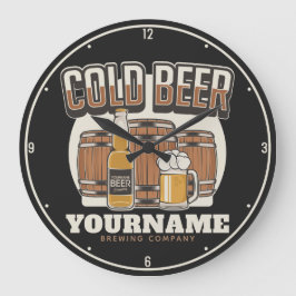 Personlig Kall Beer Oak Barrel Brewery Brewery Bre Stor Klocka