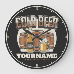 Personlig Kall Beer Oak Barrel Brewery Brewery Bre Stor Klocka