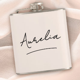 Personlig kalligrafi Namn Rosa Sängvätning Fickplunta
