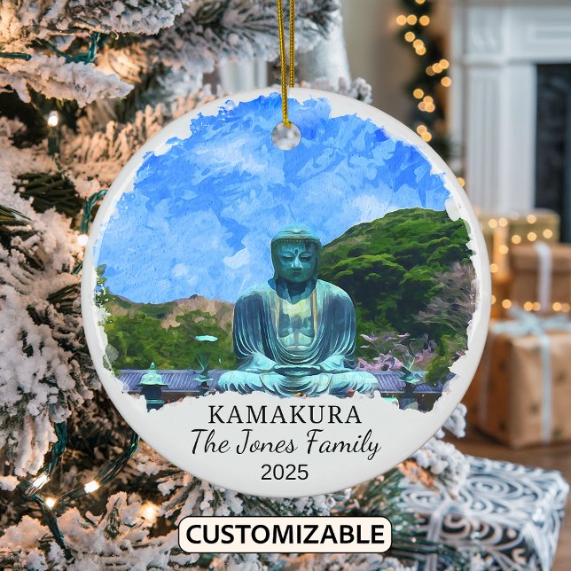 Personlig Kamakura Ornament, Japan Julgransprydnad Keramik (Skapare uppladdad)