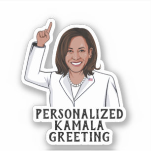 Personlig Kamala Hälsning Klistermärken