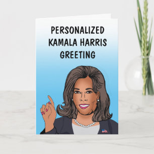Personlig Kamala Harris Greeting Card Kort