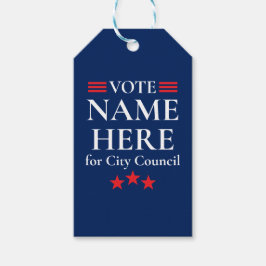 Personlig kampanjvalkampanj presentetikett