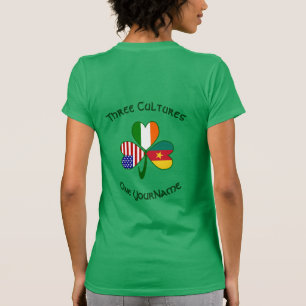 Personlig Kamratia Irland USA Shamrock Kvinnor T Shirt