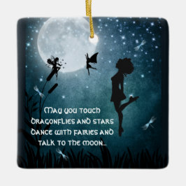 Personlig kan du dansa med Älvor Irish Dance Julgransprydnad Keramik