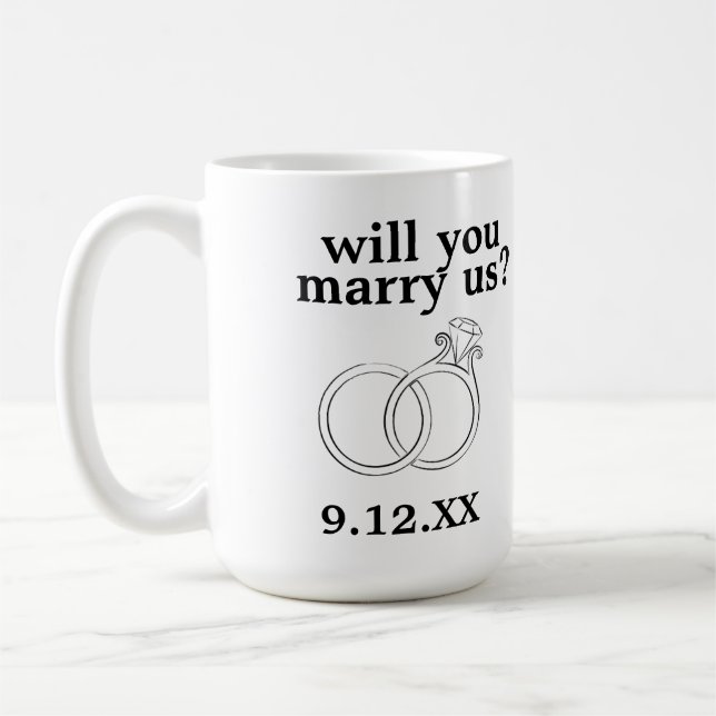 Personlig kan du gifta oss? Kaffe Mugg (Vänster)