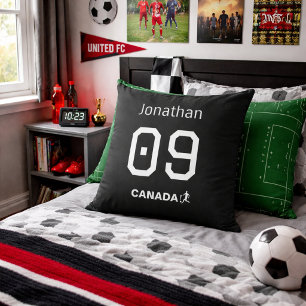Personlig Kanada Fotboll Fan Rum Dekoration Kudde