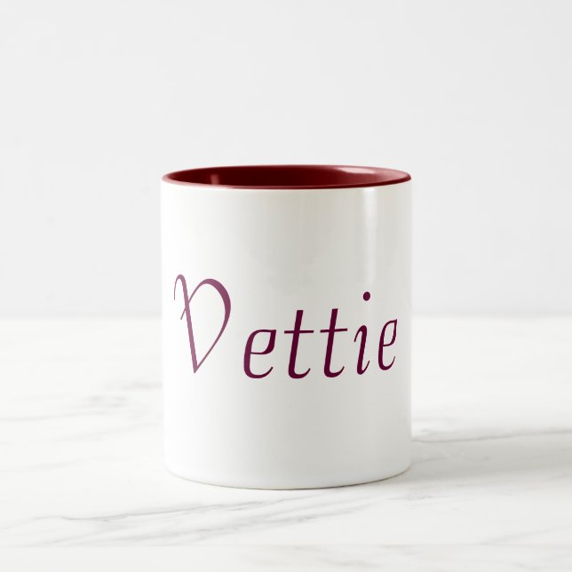 Personlig känd kaffemugg (Vettie) (Center)